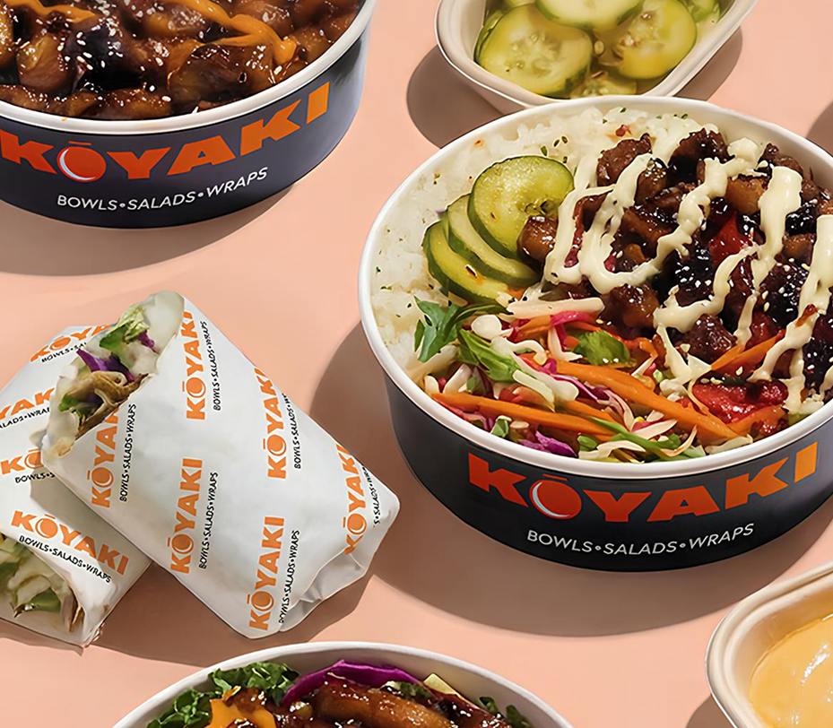 Koyaki bowls and wraps hero image